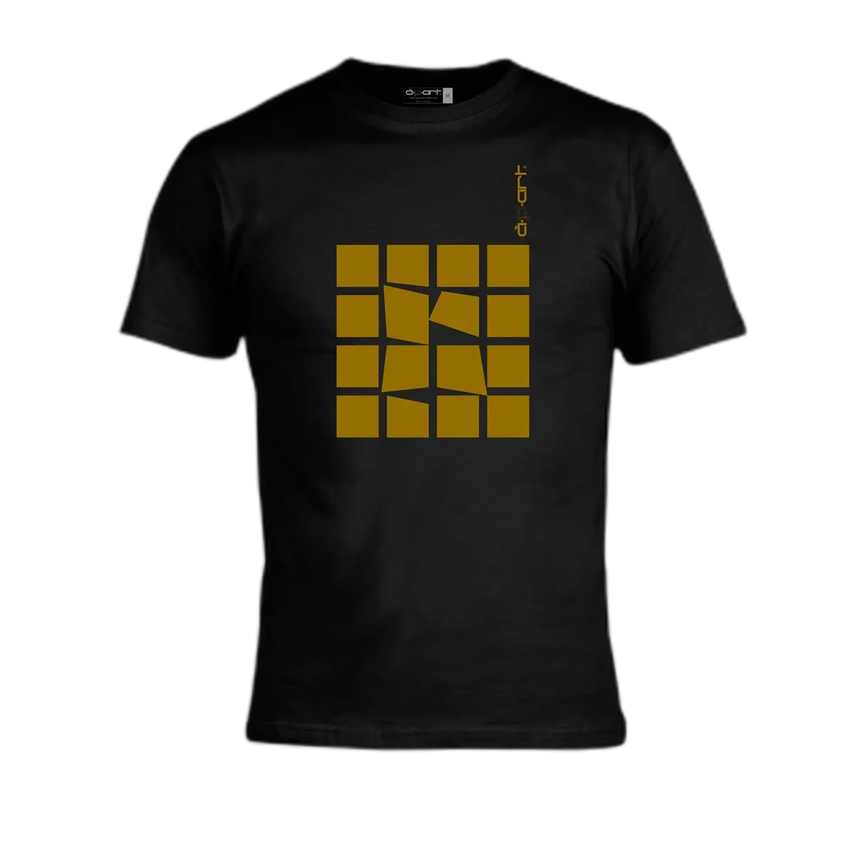 à·p·art gold print T shirt product photography